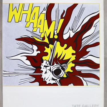 Contemporary Modern Unframed Roy Lichtenstein Whaam Pop Art Vintage Poster 