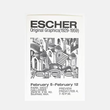 M.C. Escher - Original Graphics Exhibition Poster /// Park West Gallery 