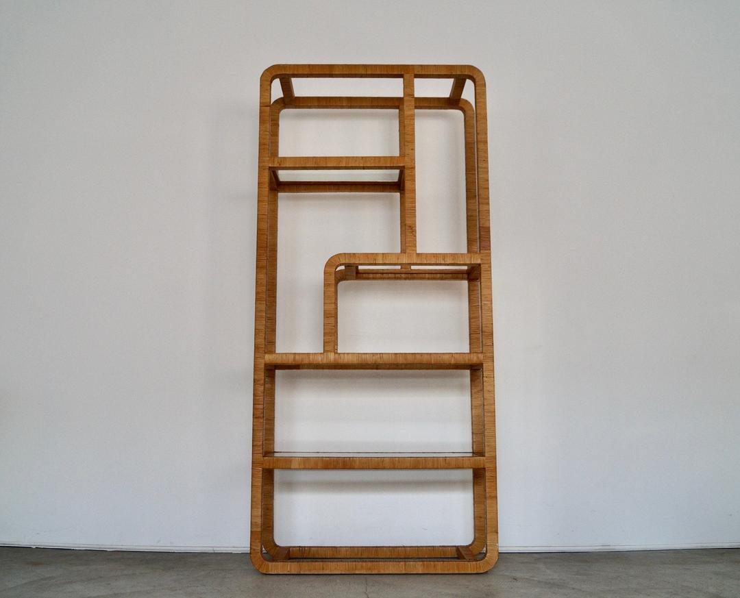 Midcentury Modern Boho Chic Hollywood Regency Etagere Display