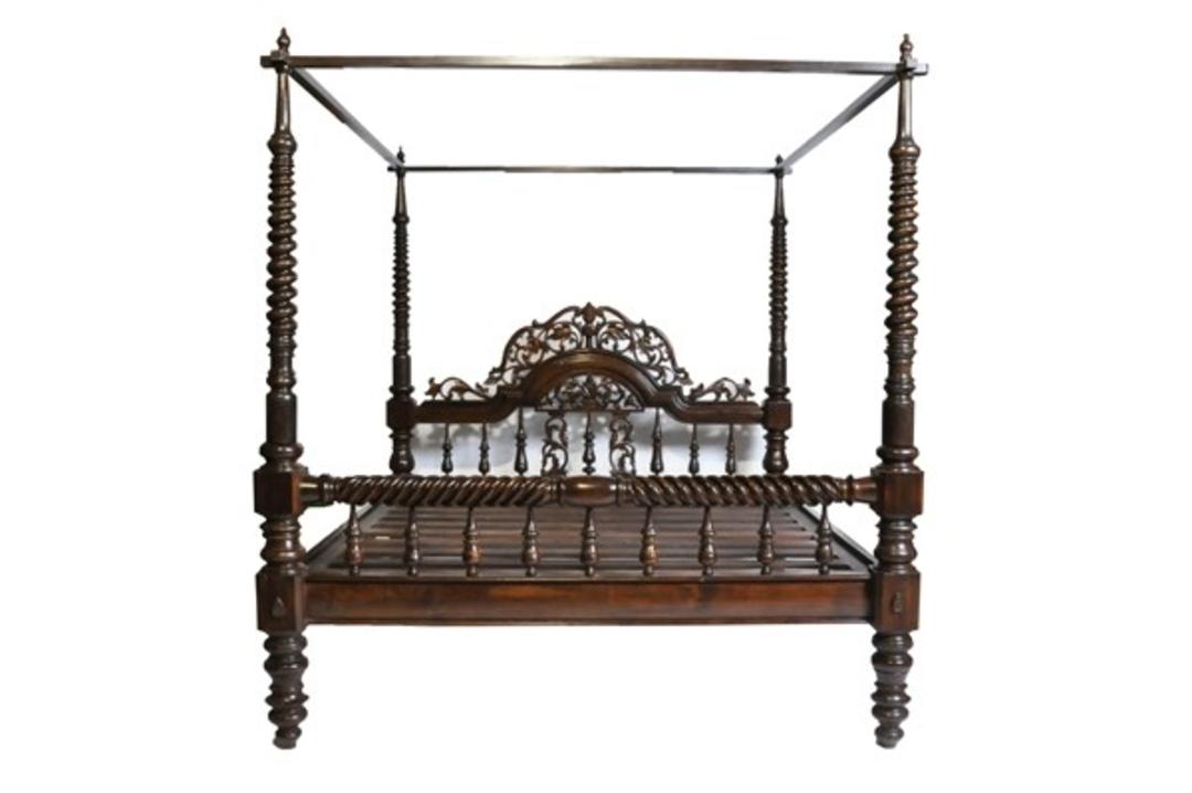 British Colonial Style Teak Wood KingSize Bed Chicago, IL