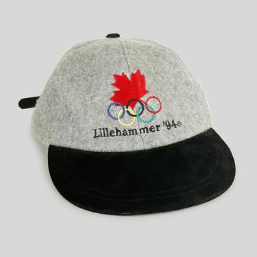 Vintage 1994 Lillehammer Olympics Suede Brim Strap Back Dad Hat