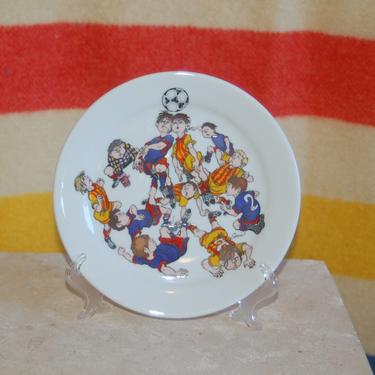1994 Norges Fotballforbund; NFF Offisielt, FIFA World Cup, Memorabilia Porsgrund Porcelain Plate ~ Landslaget Norway FIFA World Cup Souvenir 