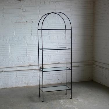 Russell Woodard Sculptura Wrought Iron Etagère Bookshelf  (2 Available) 