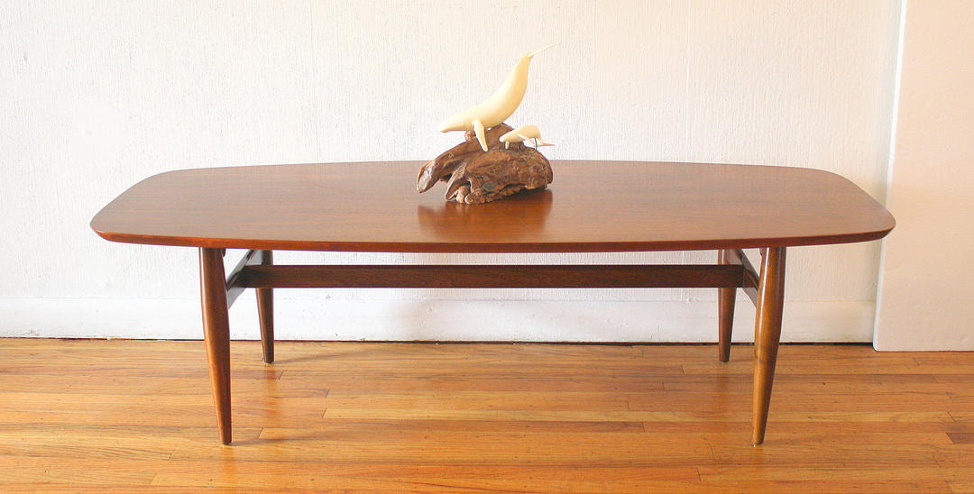 Mid Century Modern Surfboard Coffee Table Picked Vintage Philadelphia