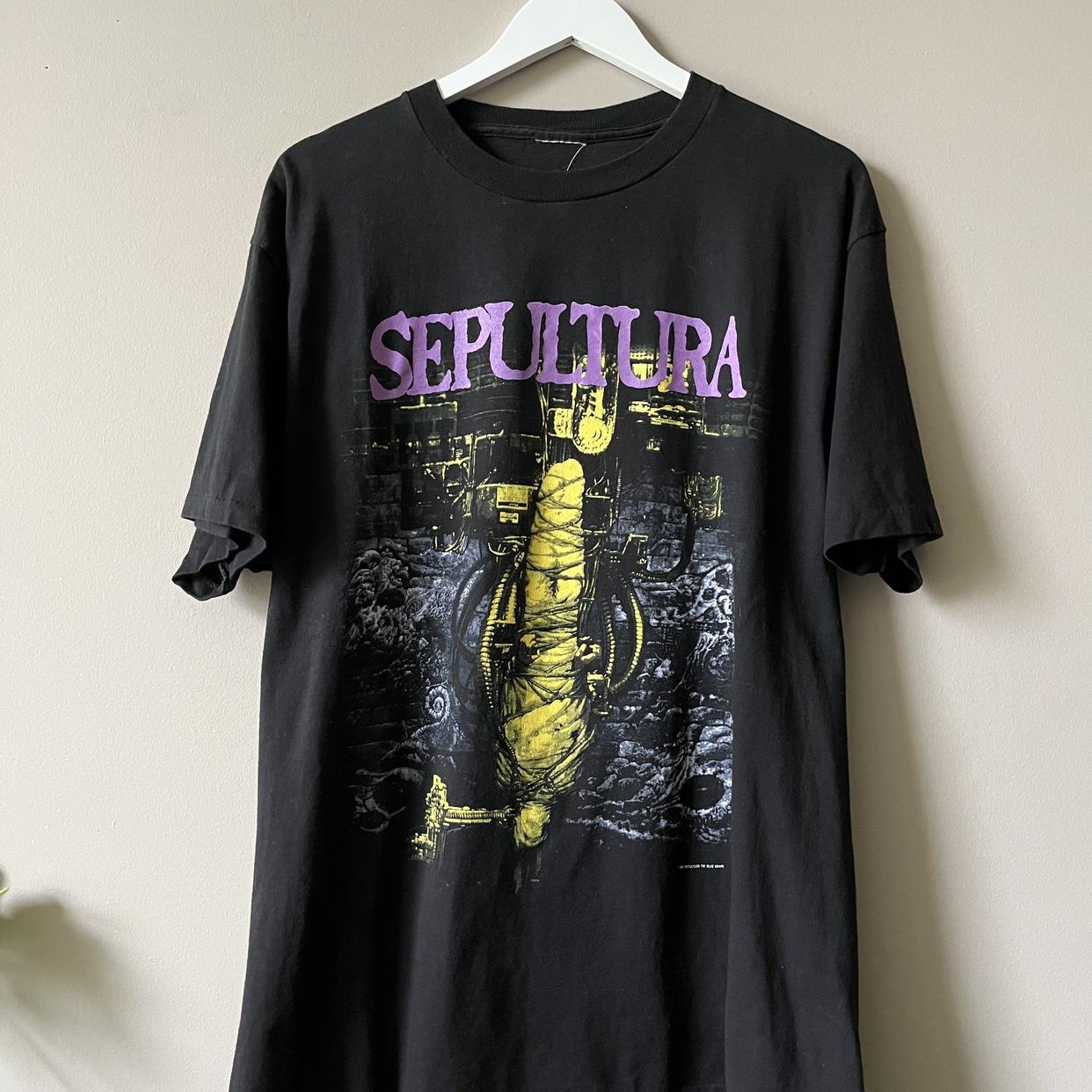 1993 SEPULTURA BLUE GRAPE CHAOS A.D. T SHIRT | Dead Union