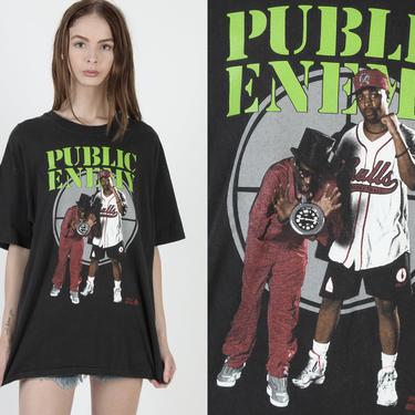 Public Enemy Apocalypse 1991 T Shirt / Vintage 90s The Enemy Strikes Black / Chuck D Hip Hop Rap Tee Winterland XL 