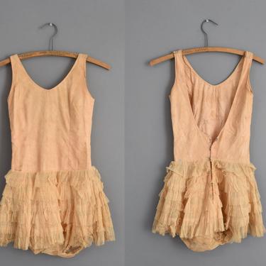 Antique Dress S A L E | 1920s Lingerie Costume Romper | XS 