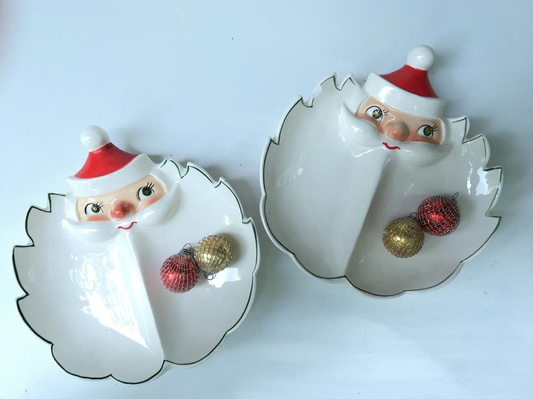 Deals Holt Howard Starry Eyed Santa Dish