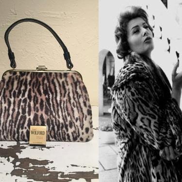 Real leopard fur purse clearance