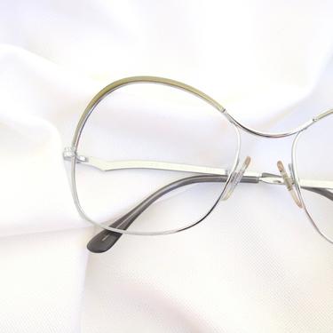 Vintage Silver French Wire Eyeglasses Frames 