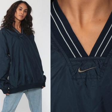 ジャケット・アウター NIKE 00s nylon pullover jacket Bordeaux Vintage 90's 2000's Nike Zip Up Jacket Windbreaker Crimson