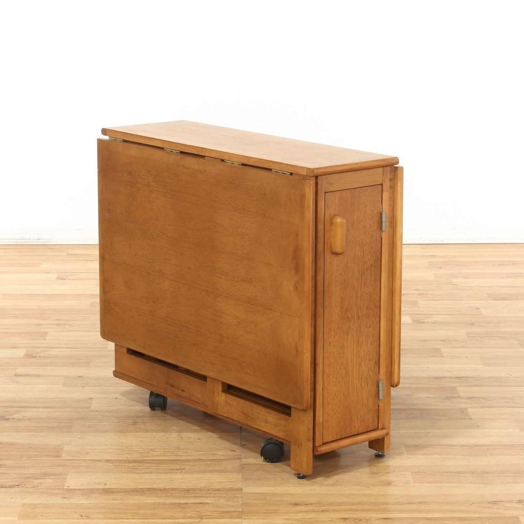 Collapsable Danish Storage Table & 4 Dining Chairs Loveseat (Los