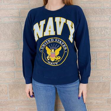 80's Vintage United States Navy Pullover Sweatshirt 