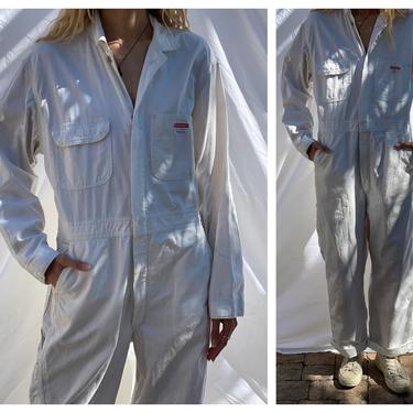 Vintage Flight Suit / 1960's Big Mac Sanforized Penney's Coveralls / Cotton Jumpsuit / Zippers / 1960's / Painters Jumpsuit 