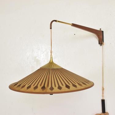 Mid Century Danish Modern Wall Sconce with Sculptural Shape, Eames Era 