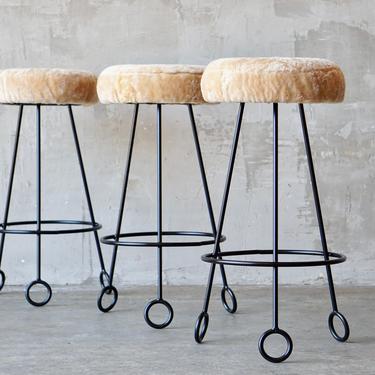 Made to Order Jean Royere Style Stools. 