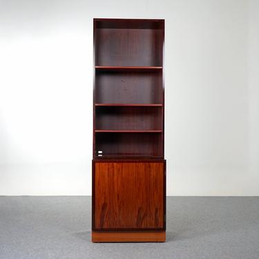 Danish Modern Rosewood Bookcase Cabinet, by Omann Jun - (D882) 