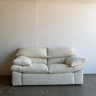 Vintage Maralunga Style Overstuffed Sofa 