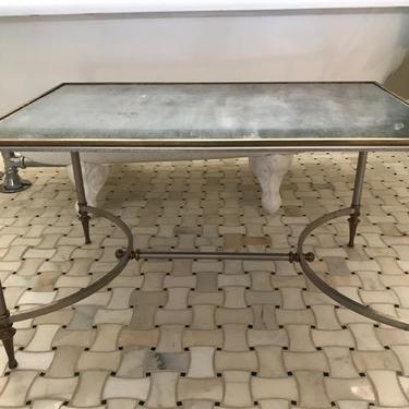 Vintage Jansen mirrored Regency table
