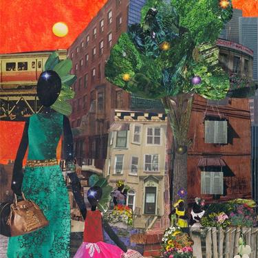 On Our Way to Ballet Class  Imperfect Print African American. Ballet. Print. Queens. NYC. Collage 