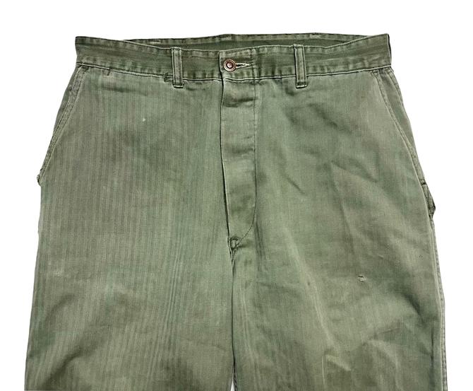 Vintage USMC P53 HBT Field Trousers / Pants ~ 32.5 x 31.75