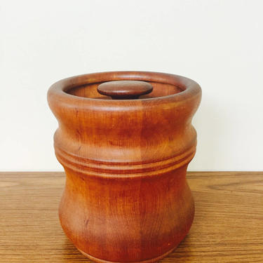 Mid Century MCM Teak Nissen Ice Bucket Container Danish Dansk Era 
