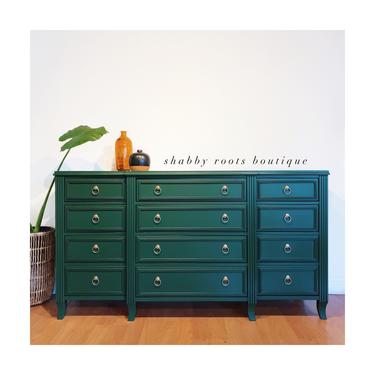 NEW! Gorgeous Emerald Green Dresser extra large 12 drawer dresser chest of drawers - San Francisco CA by Shab