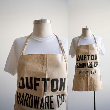 GOOD PRINT 60's〜 VINTAGE WORK APRON USA Vintage 1960s Workwear Apron / Full Work Apron / Vintage | Milk