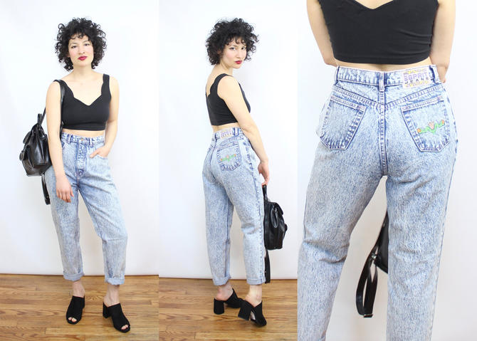 Vintage 90 s ESPRIT Acid Wash Jeans 1990 s High Waisted Mom Ruby Threads Vintage College Park MD