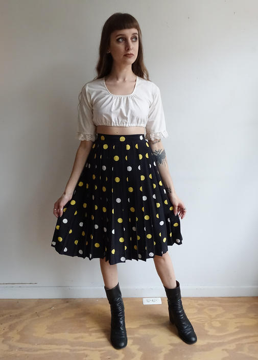 Polka dot 1980s skirt sale