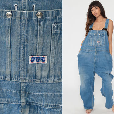 90s Big Smith Overalls Pants Distressed Bib Overall | Shop Exile