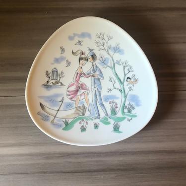 Rosenthal Peynet Plate Lovers (out of boat) Germany 