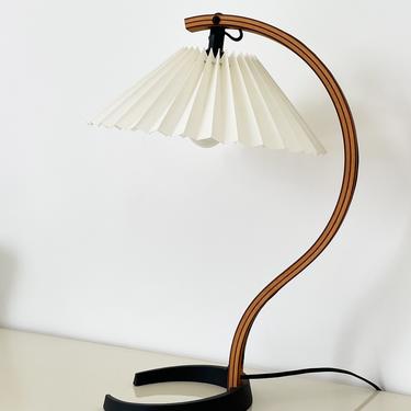 1970s Pleated Caprani Table Lamp
