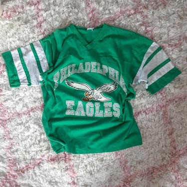 Philadelphia Eagles Womens Kelly Green Ringer Short Sleeve T-Shirt