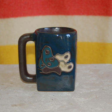 Javier Servin Ceramica | Blue Linea Handpainted Mug | Blue | The