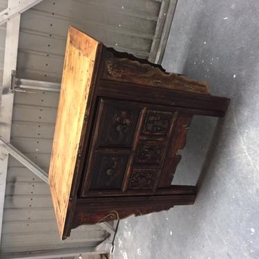 Unique Asian Cabinet AND Desk in one