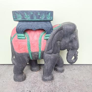 Wood Carved Thai Elephant