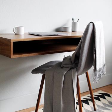 Custom Floating Desk With Drawers By Walnutandoak From Walnut X