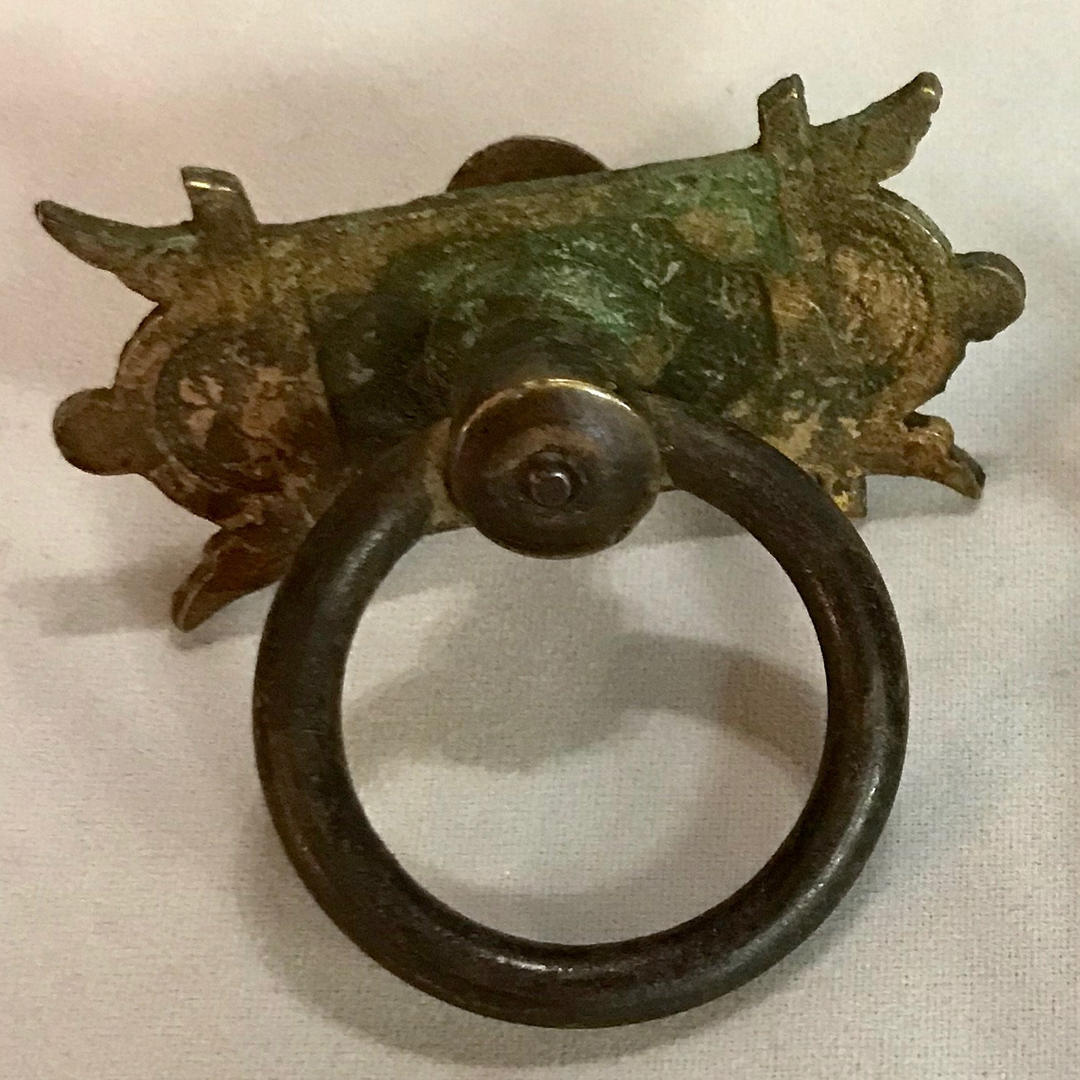 Vintage Eastlake Drawer Pulls Ornate Gingerbread Bronze Natural