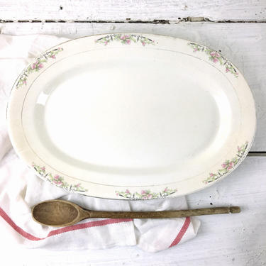 Taylor Smith Taylor TST Iona pattern platter - 15.75&amp;quot; x 10.75 - antique china 