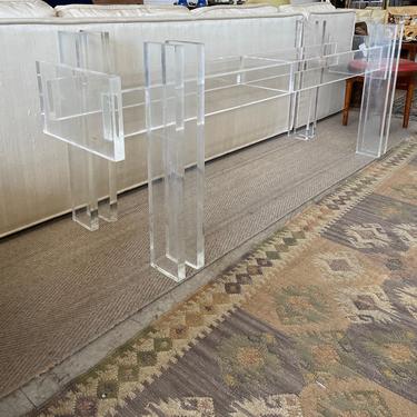 Lucite console table base