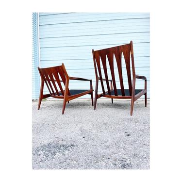 Milo Baughman Archie Lounge Arm Chairs Mid Century Modern - a Pair 