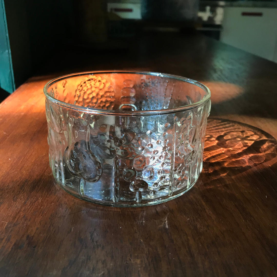 Iittala Glass Cereal Small Bowl Flora Pattern Finland Crystal ...