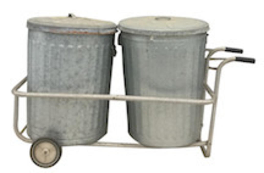 Galvanized Trash Cans and Rolling Cart Barefoot Dwelling Annapolis, MD