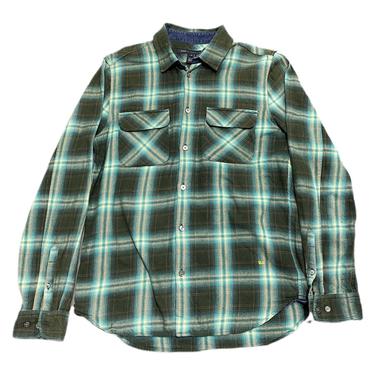 (S) Marc Jacobs Green Plaid Flannel Shirt 091621 LM