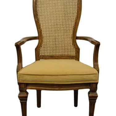 Bernhardt Furniture Italian Provincial Cane Back Dining Arm Chair 765-528 
