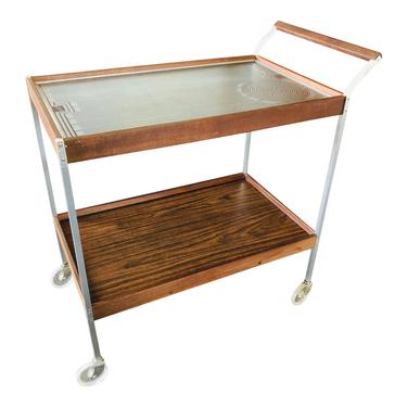 Mid Century Bar Cart Server Teak