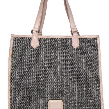 Marc by Marc Jacobs - Brown Woven Textile Tote w/ Nude Leather Trim