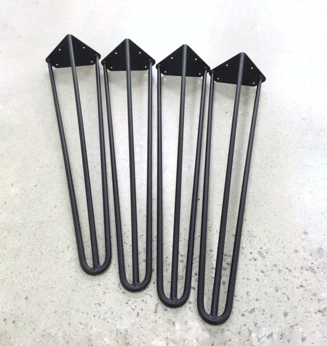Set of 4 (27'' to 29'') Black Hairpin Legs 27'' 28'' 29 Atelier