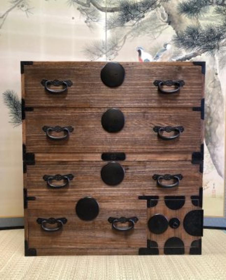 Antique Japanese Kasane Tansu Clothing Chest . Kuraya Japanese